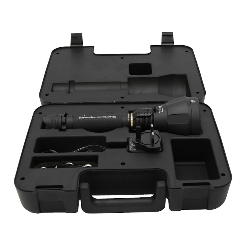 Nightsearcher Magnum 1100 Super Bright Torch Case Contents Angle photo