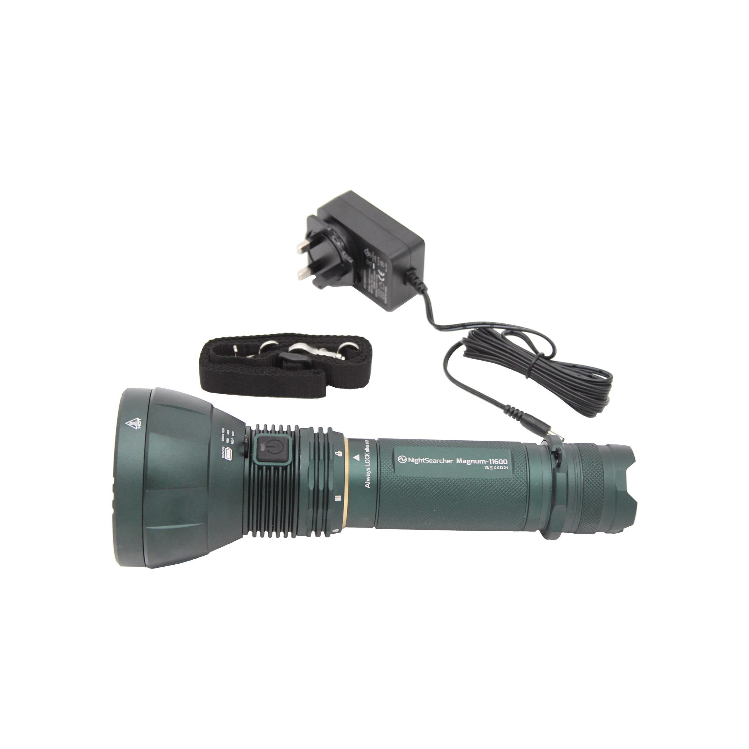 Nightsearcher Magnum 11600 Brightest LED Torch Box Contents photo