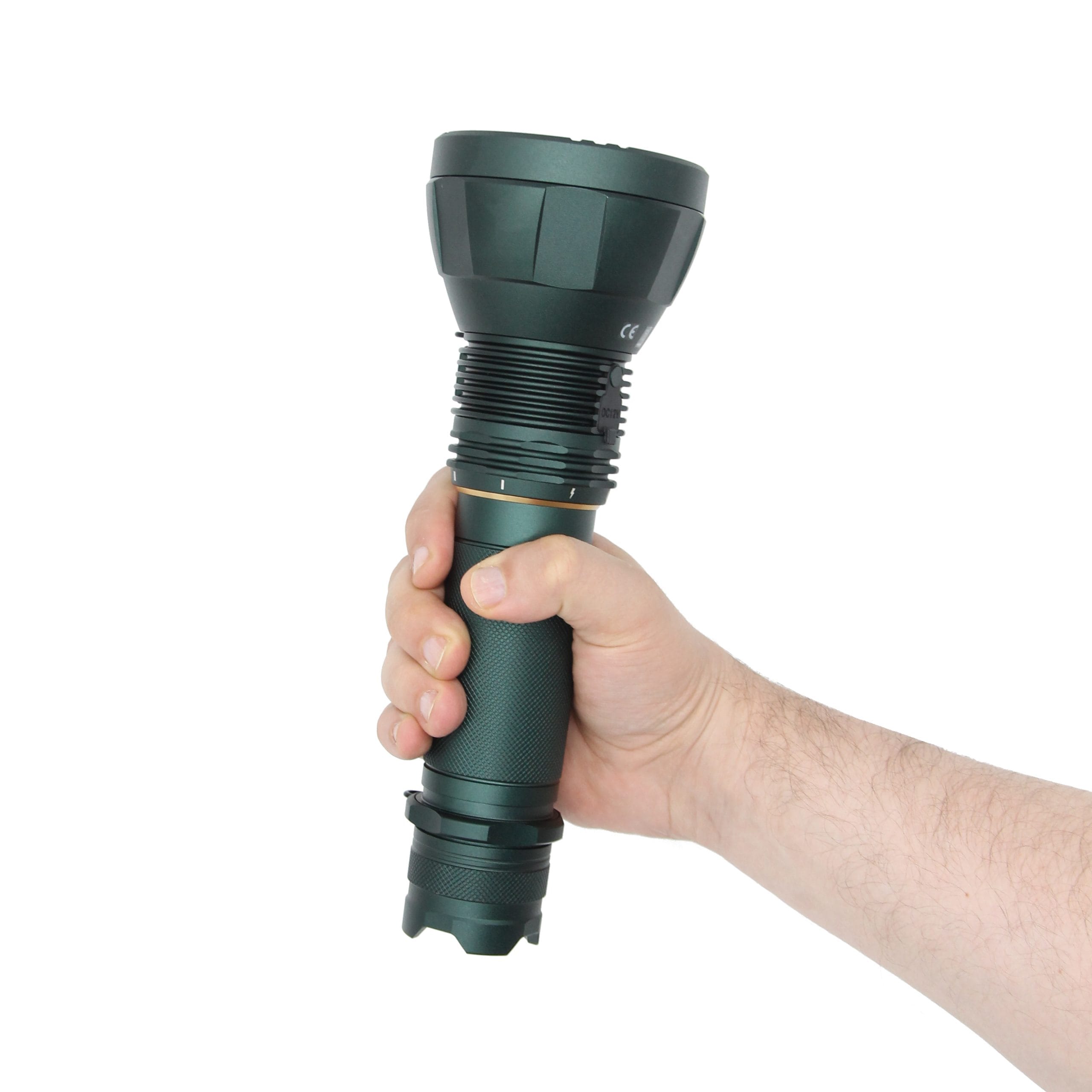Nightsearcher Magnum 11600 Ultra Bright Torch in hand closed photo