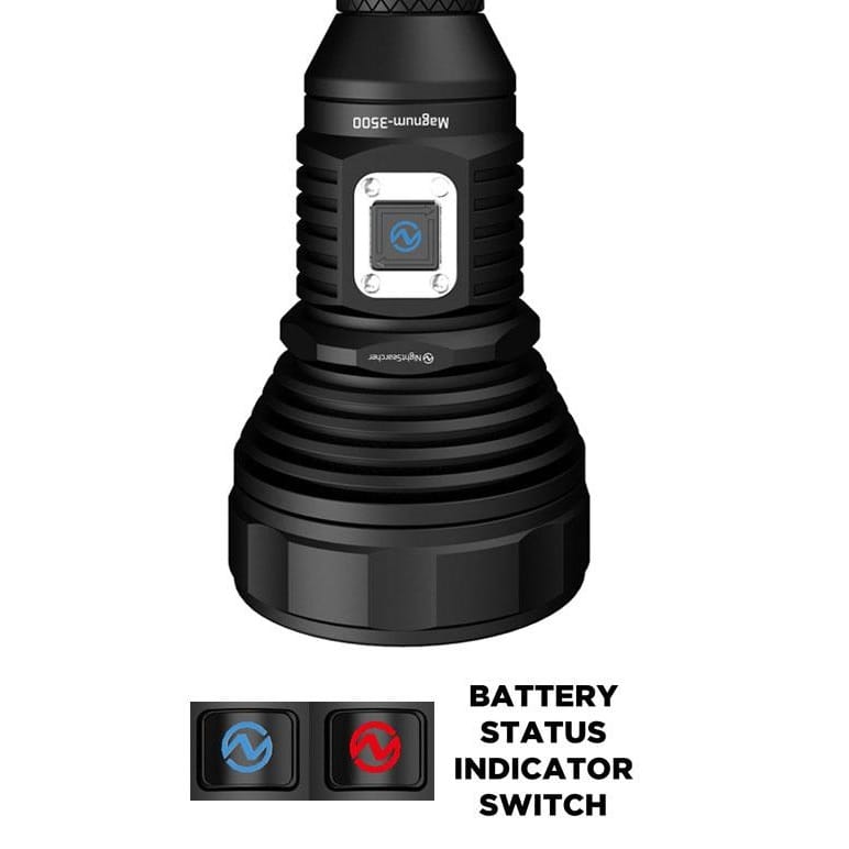 Magnum 3500 Super Bright LED Torch Battery Indicator Switch photo