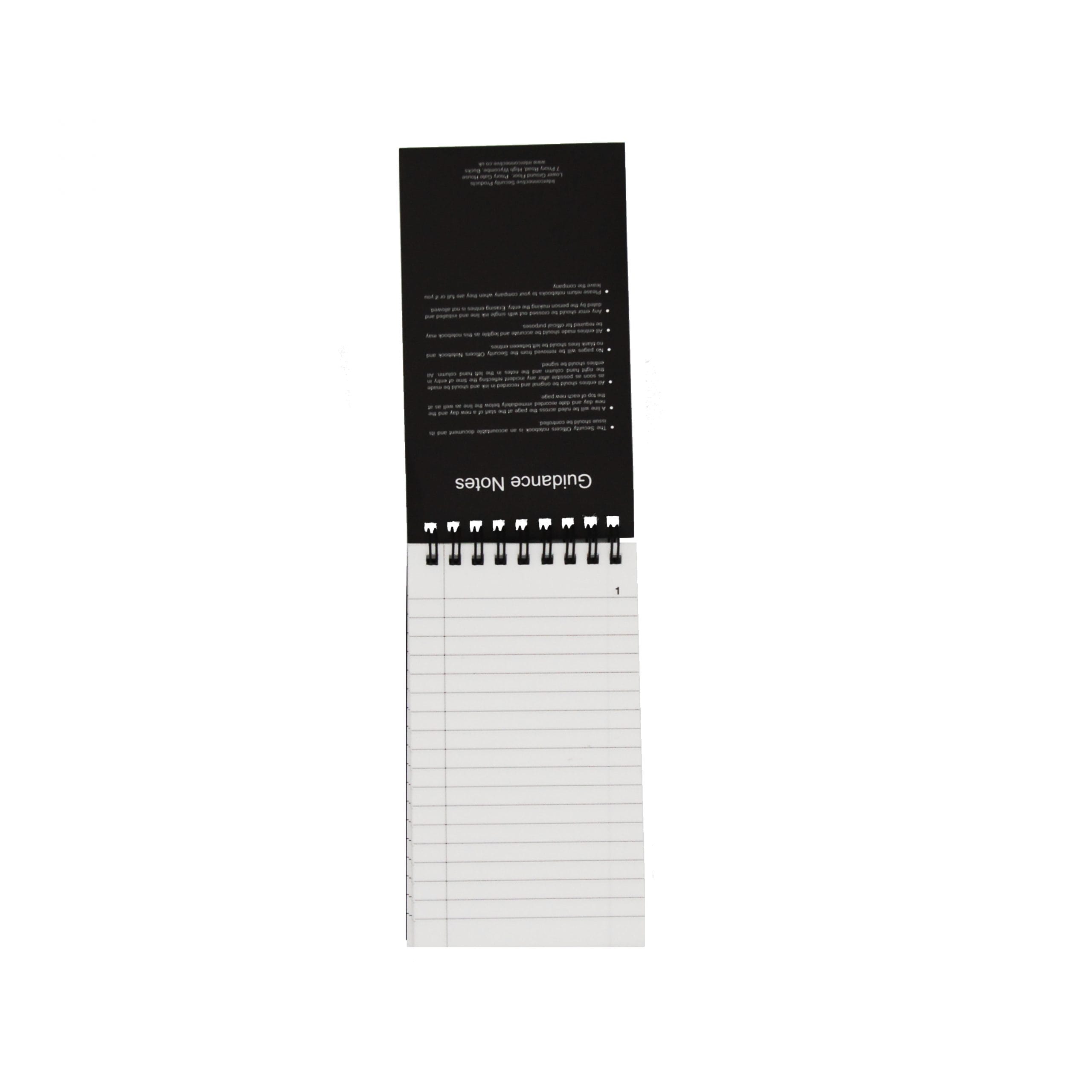 Security Officers Notebook - Waterproof Inside Cover 2