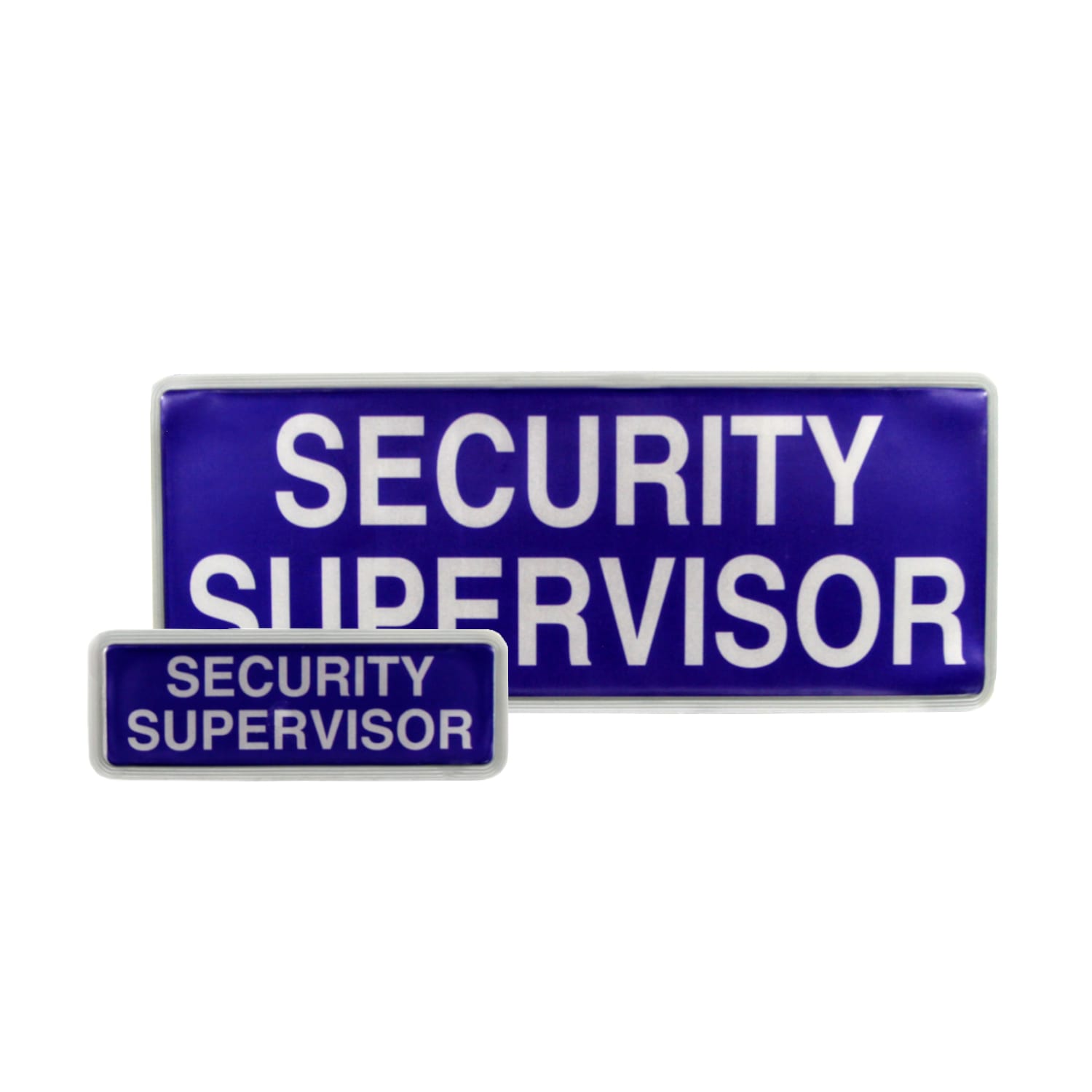 L-Max Reflective Security Supervisor Badge with Velcro – Blue