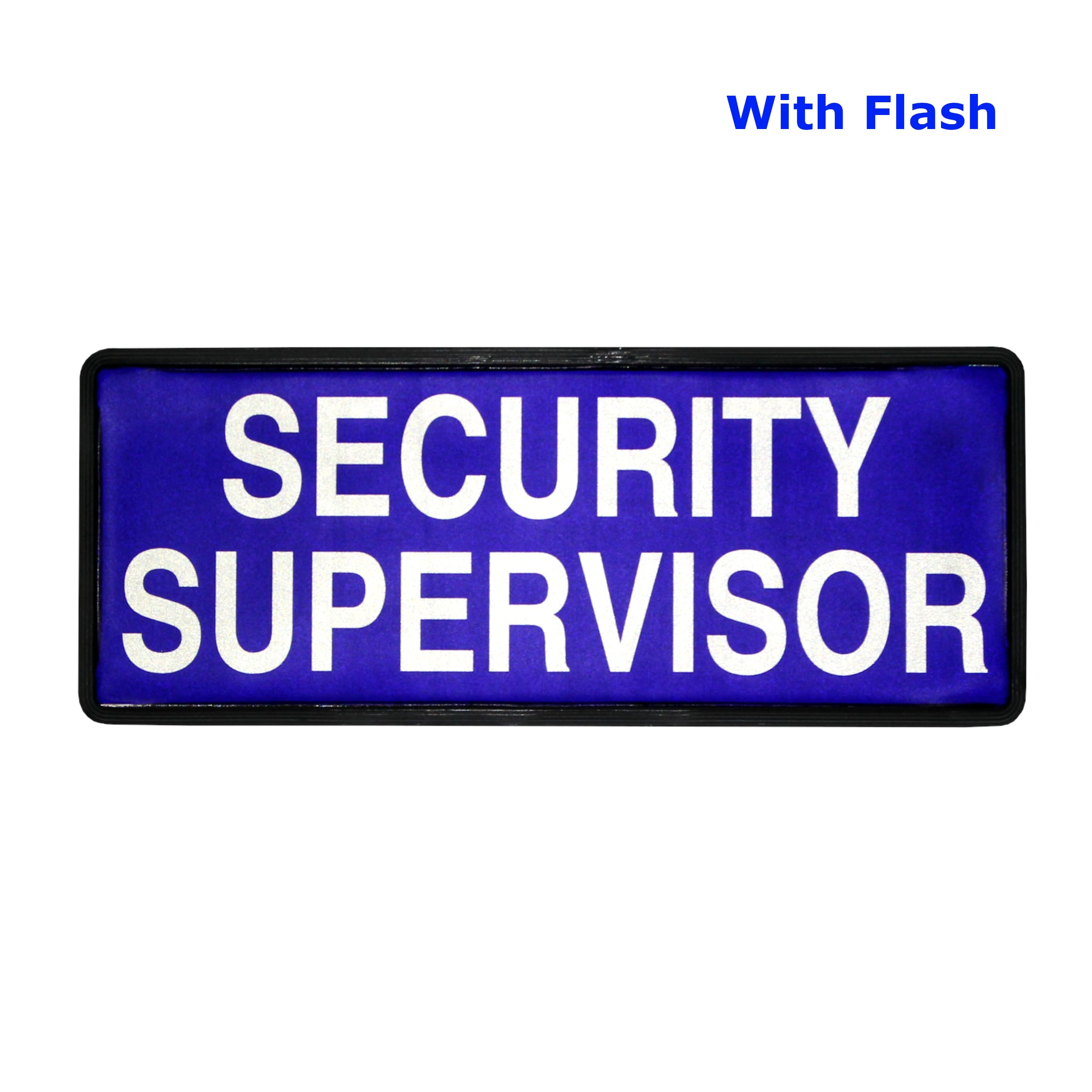 L-Max Reflective Security Supervisor Badge with Velcro – Blue - Image 8