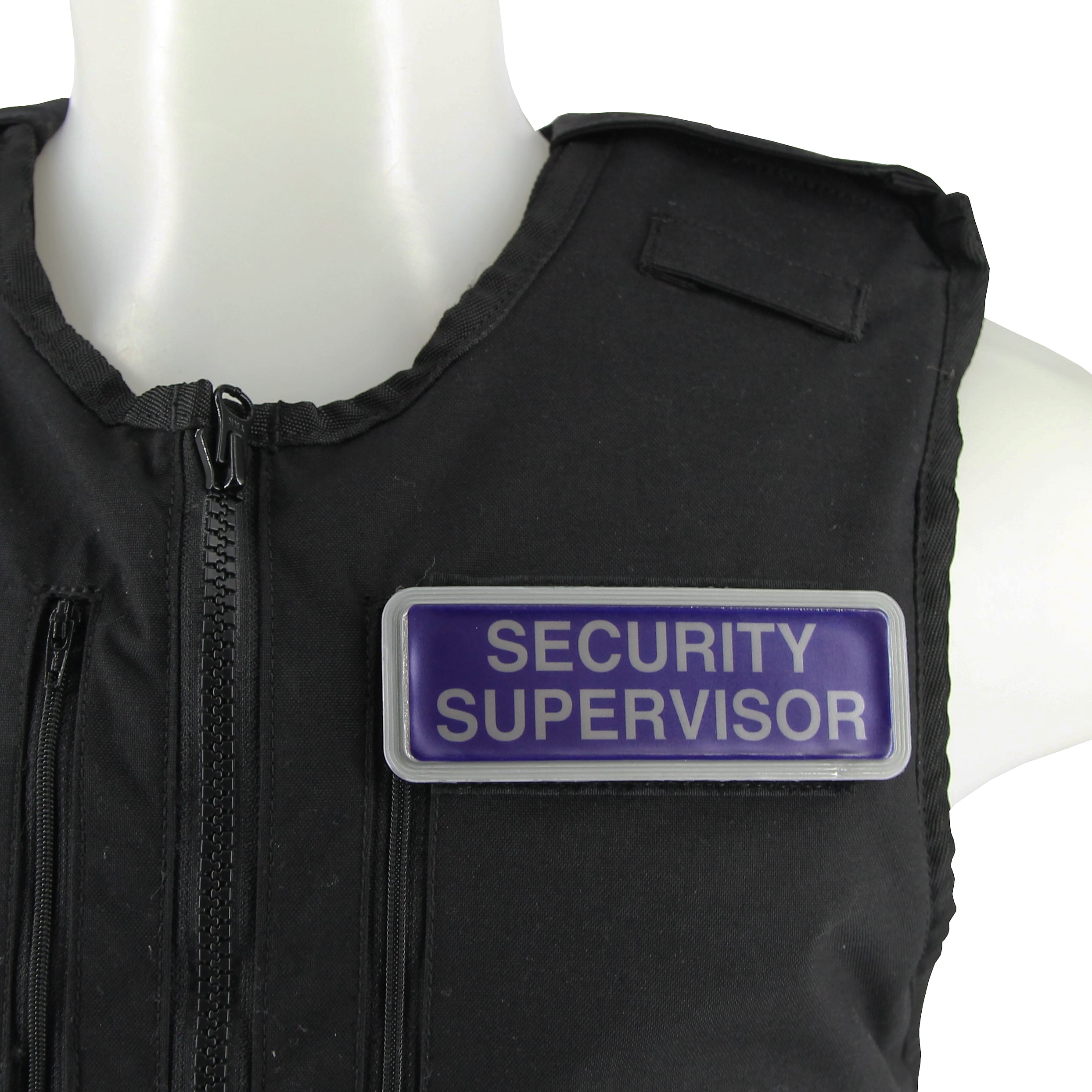 L-Max Reflective Security Supervisor Badge with Velcro – Blue - Image 11
