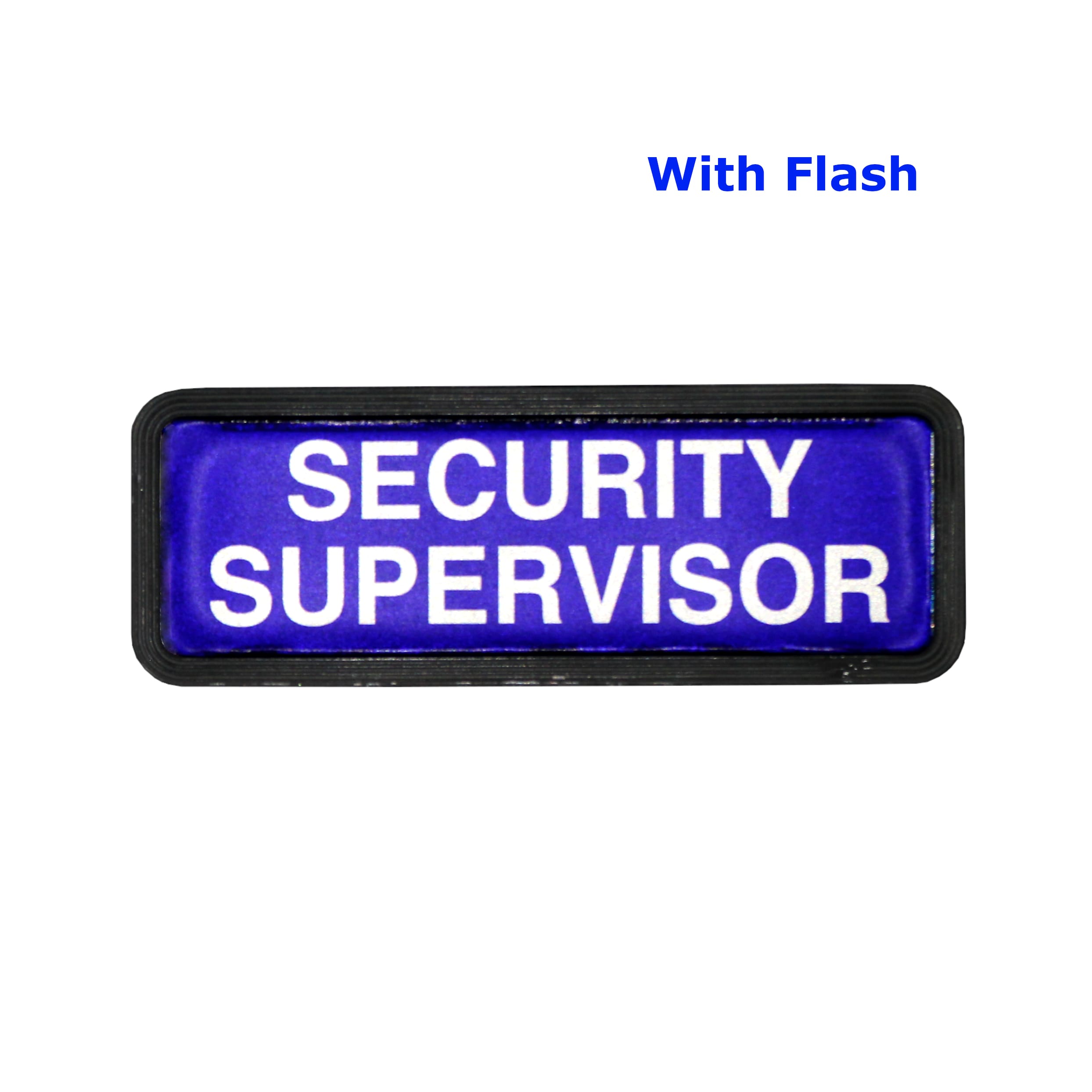 L-Max Reflective Security Supervisor Badge with Velcro – Blue - Image 9